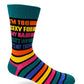 I'm Too Sexy For My Hair That's Why It's Not There - Men's Crew Socks - Mellow Monkey