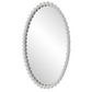 Serna Oval Mirror, White - 30-in - Mellow Monkey