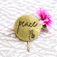 Peace - Recycled Brass Pin - Mellow Monkey