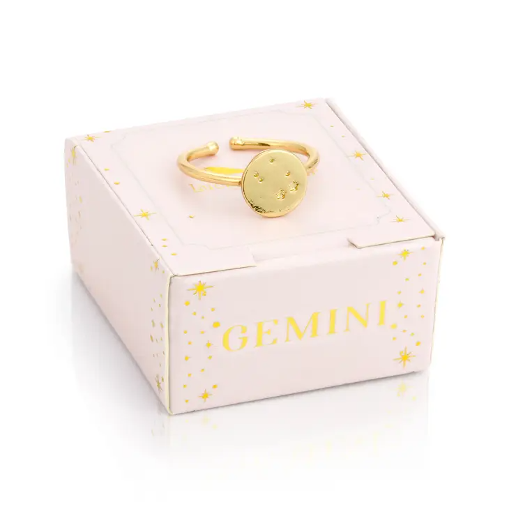 Gemini - Gold Zodiac Ring - Mellow Monkey