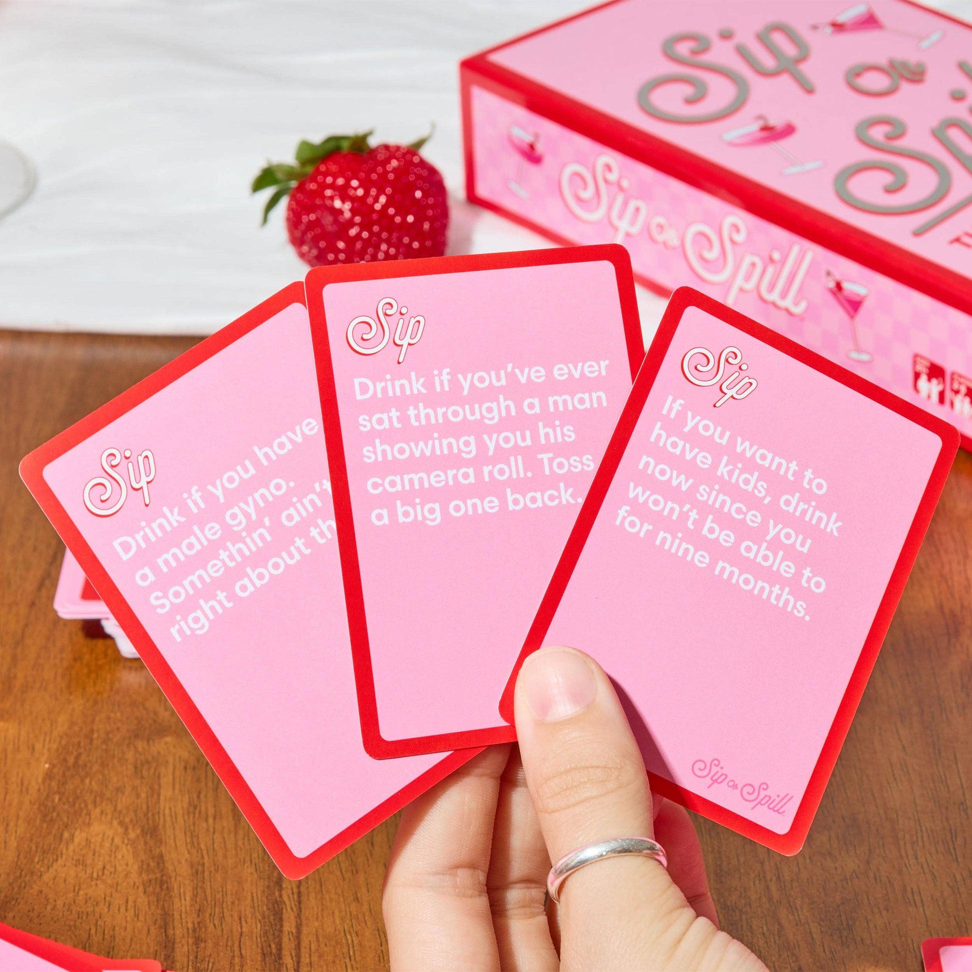 Sip or Spill — The Girl's Night Drinking Card Game - Mellow Monkey
