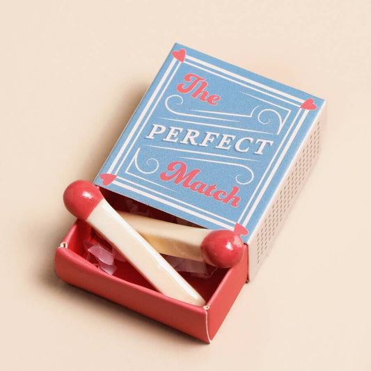 Tiny Matchbox Ceramic Tokens: Matchsticks