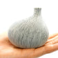 Mini Omo - Handcrafted Porcelain Bud Vase - White with Black Lines - 2.7 x 2 x 2.8 in - Mellow Monkey
