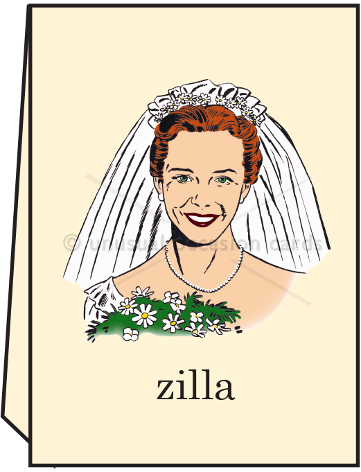 Bridezilla - Greeting Card - Mellow Monkey