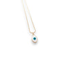 Oval - White Evil Eye - Necklace - Mellow Monkey