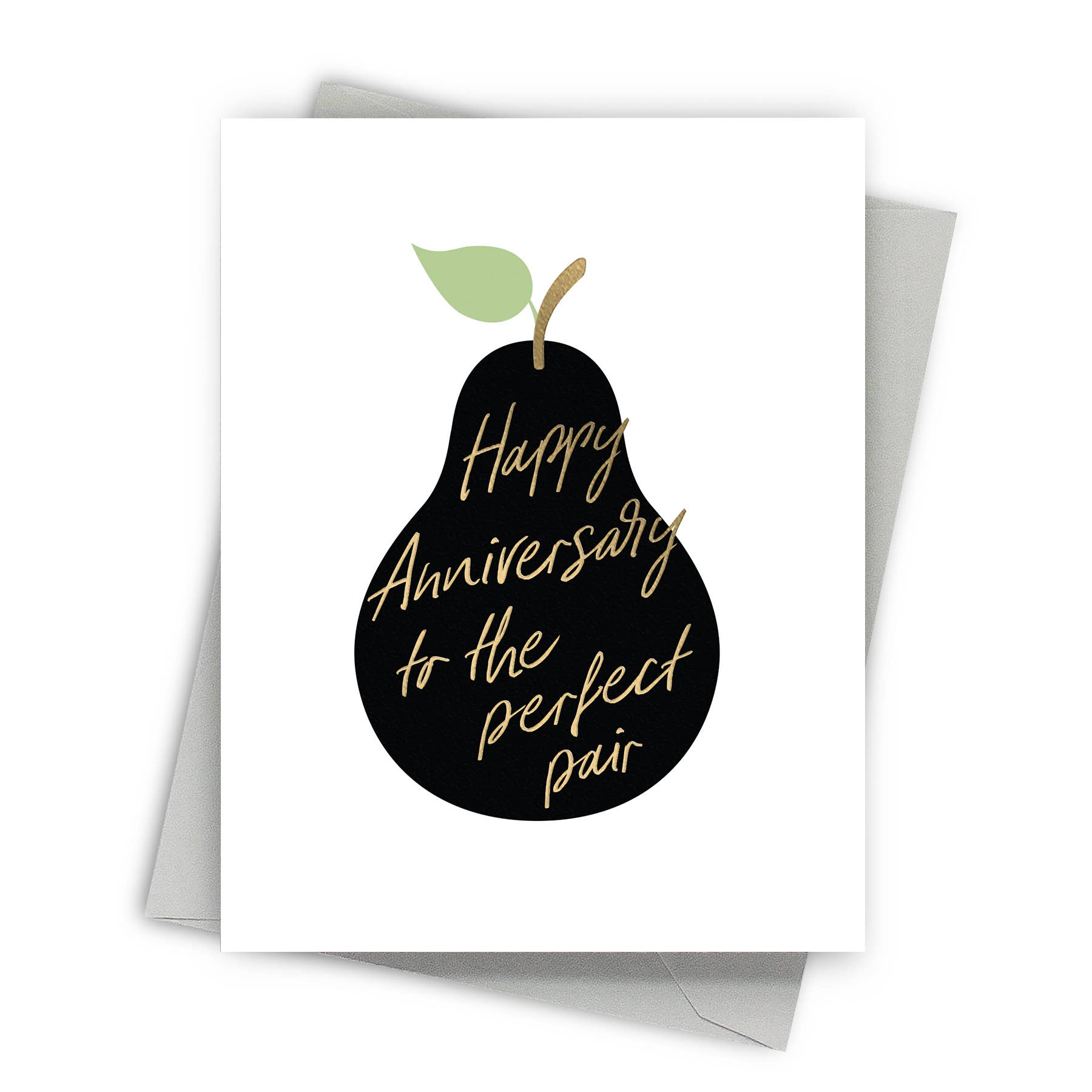 Perfect Pair – Foil-Pressed Anniversary Card - Mellow Monkey