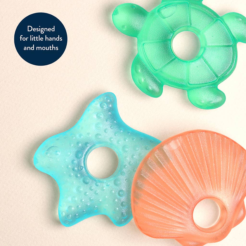 Cutie Coolers™ Water Filled Teethers (3-pack): Seaside - Mellow Monkey