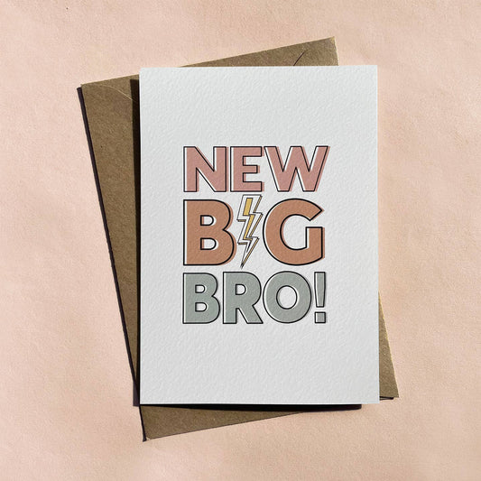 New Big Bro! New Baby Greeting Card - Mellow Monkey