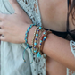 Turquoise Bead and Suede Cord Stackable Bracelet Set - Mellow Monkey