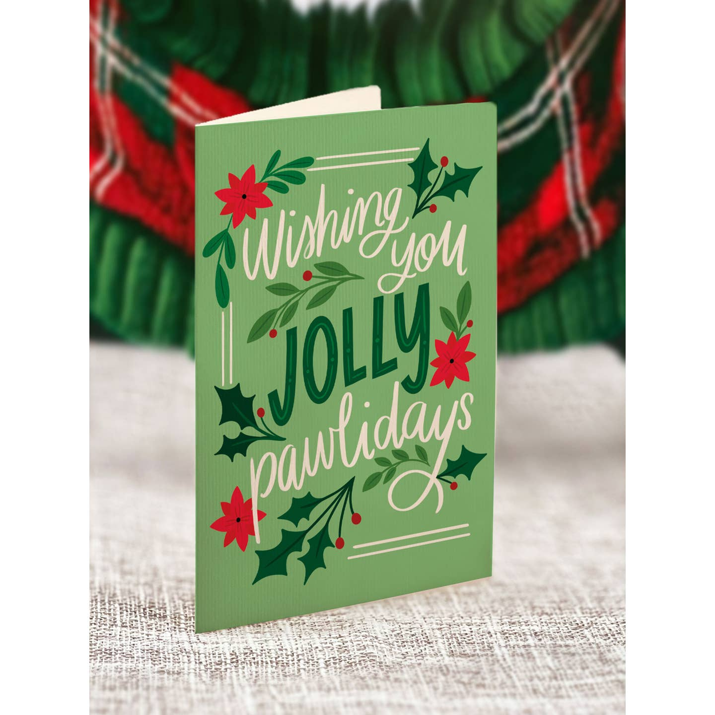 Christmas Puppy - Freshcut Paper Mini Pop-Up Greeting Card - Mellow Monkey