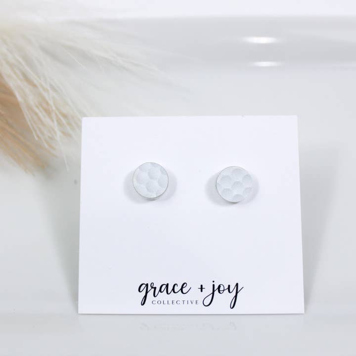 Golf Ball Stud Acrylic Earrings - Mellow Monkey