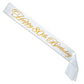 Happy 80th Birthday Glittered Satin Sash - Mellow Monkey