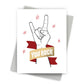 You Rock - Foil Pressed Thank You Card - Mellow Monkey