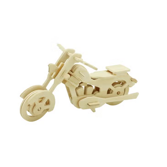 Motorcycle: 3D Wooden Puzzle - Mellow Monkey