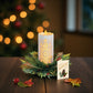 FreshCut Paper Holiday Candle with Lights - 8-in Pop Up Greeting Card - Mellow Monkey