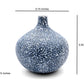 Tiny Congo - Handcrafted Porcelain Bud Vase - Blue and White Mottled - 3.2 x 3.2 x 3.4 in - Mellow Monkey