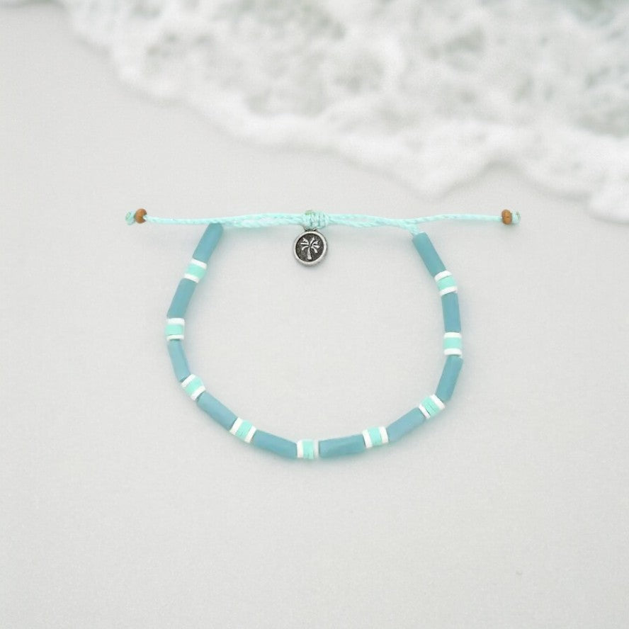 Azure Shores Beaded Anklet - Mellow Monkey