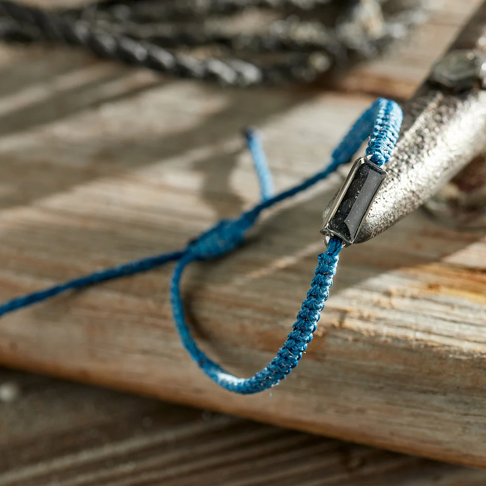 4Ocean Unisex Ghost Net Braided Bracelet - Teal - Mellow Monkey