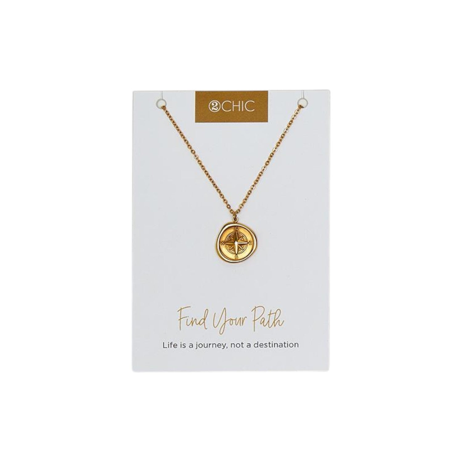 Compass - Find Your Path Necklace - Mellow Monkey