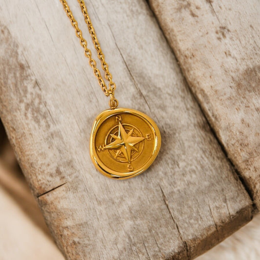 Compass - Find Your Path Necklace - Mellow Monkey