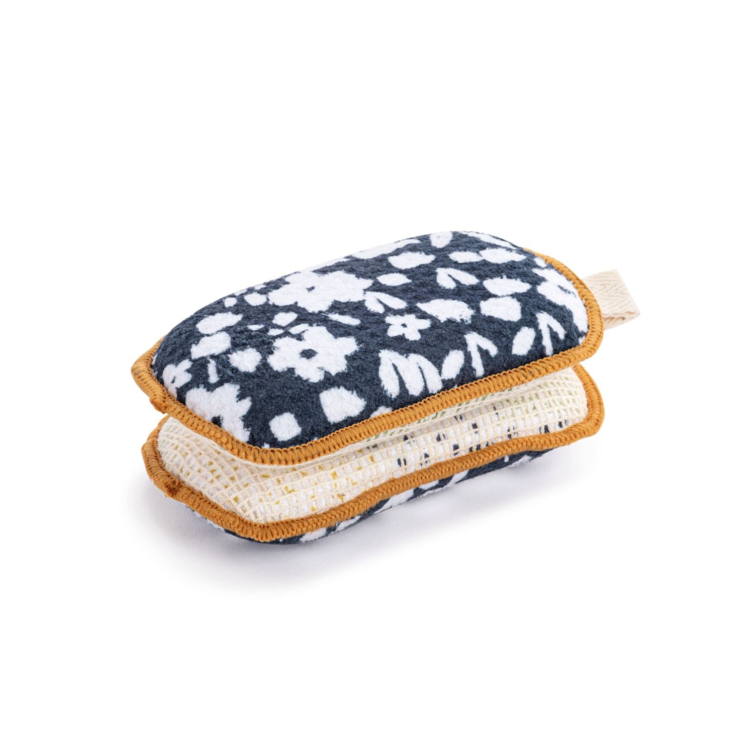 Navy & Floral Absorbent Sponges - Set of 2 - Mellow Monkey