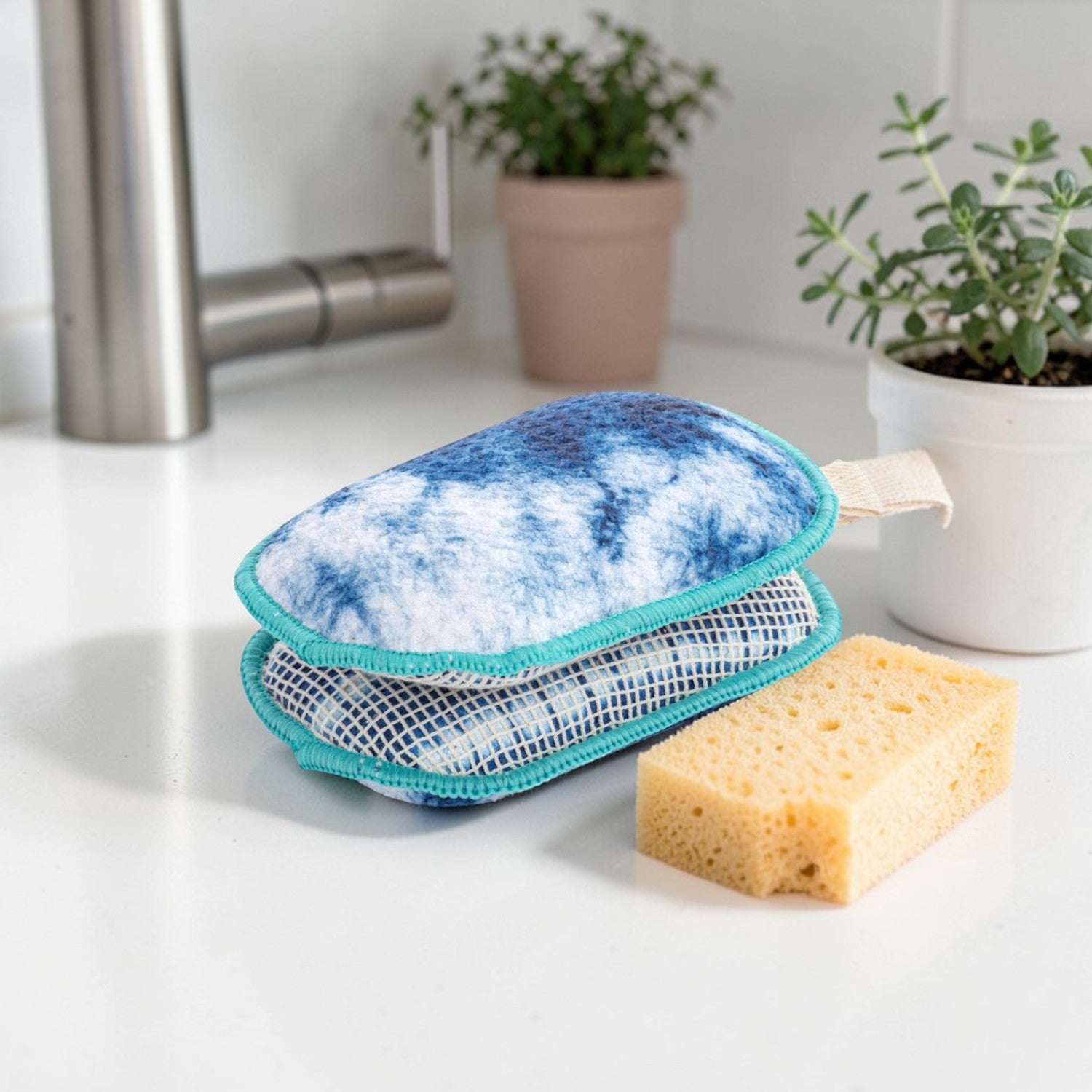 Indigo Absorbent Sponges - Set of 2 - Mellow Monkey