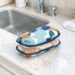 Blue & Orange Poppy Absorbent Sponges - Set of 2 - Mellow Monkey