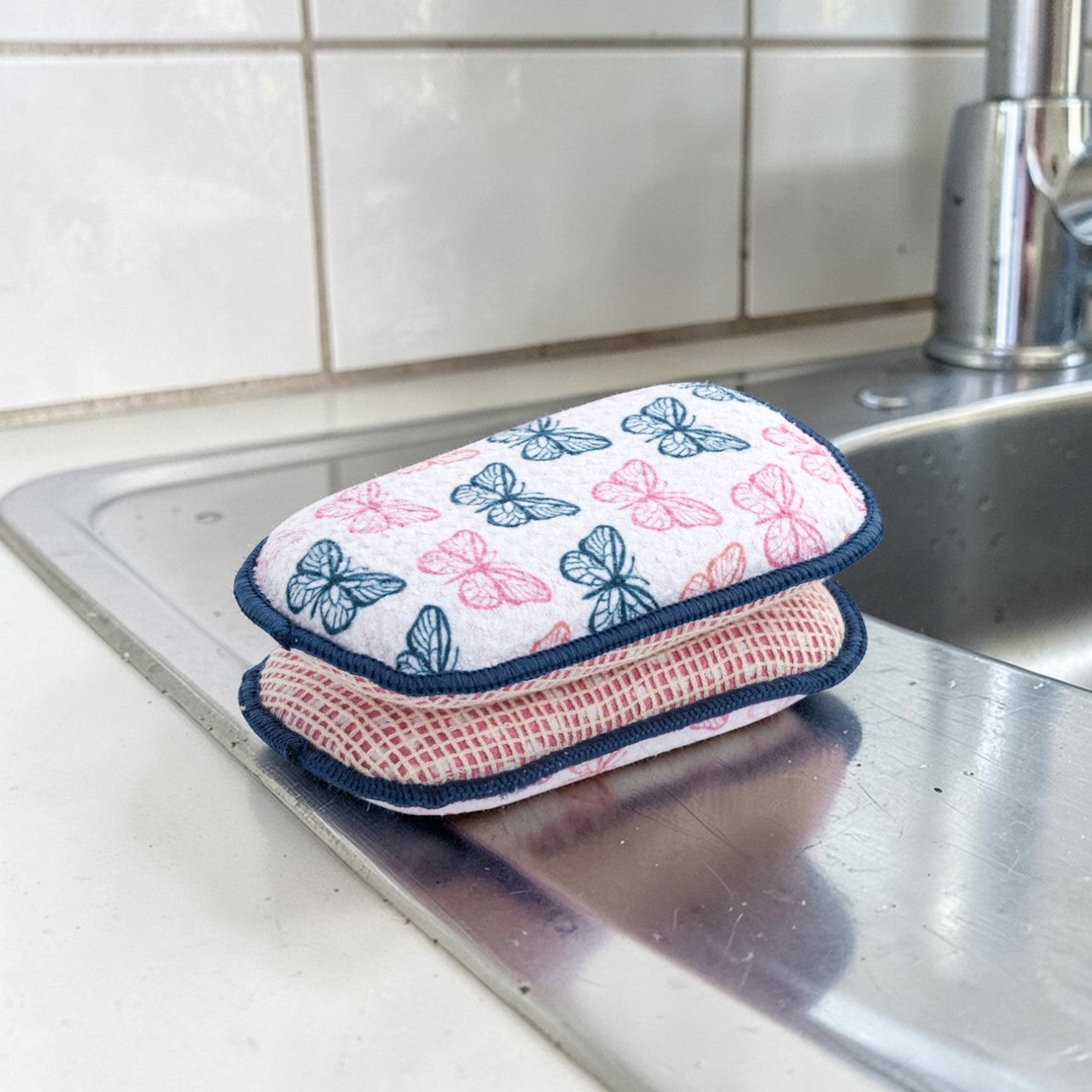 Butterflies Absorbent Sponges - Set of 2 - Mellow Monkey