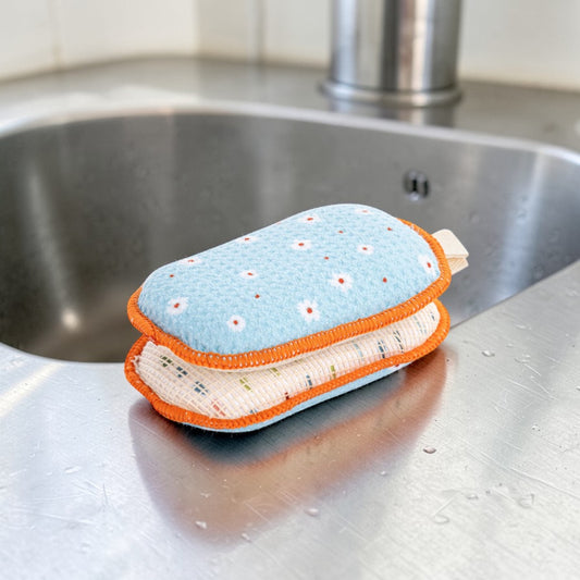 Micro Daisy Absorbent Sponges - Set of 2 - Mellow Monkey