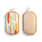 Orange Lines Absorbent Sponges - Set of 2 - Mellow Monkey