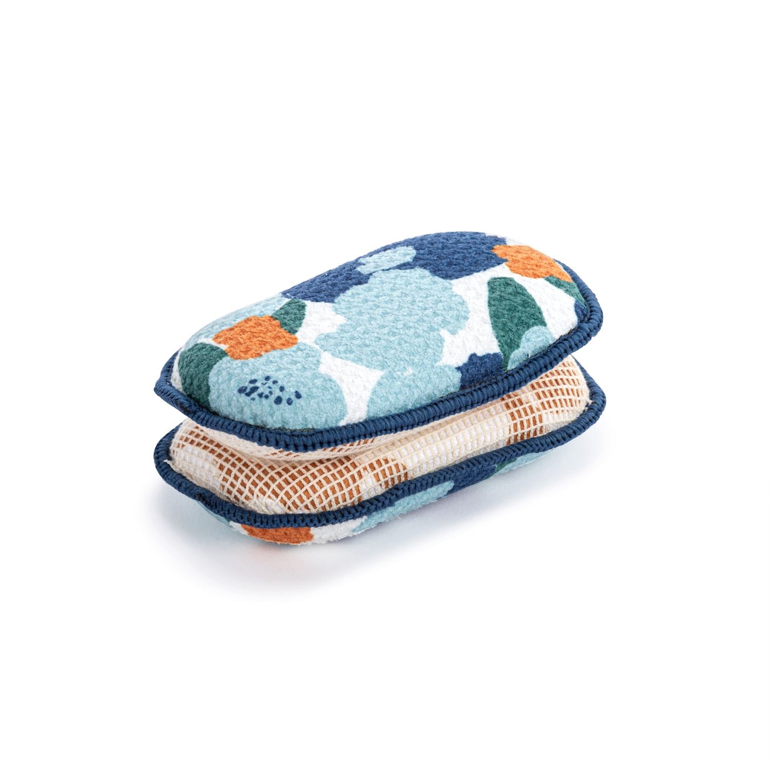 Blue & Orange Poppy Absorbent Sponges - Set of 2 - Mellow Monkey