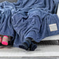 Together Time - Blue Family Mega Blanket - Mellow Monkey
