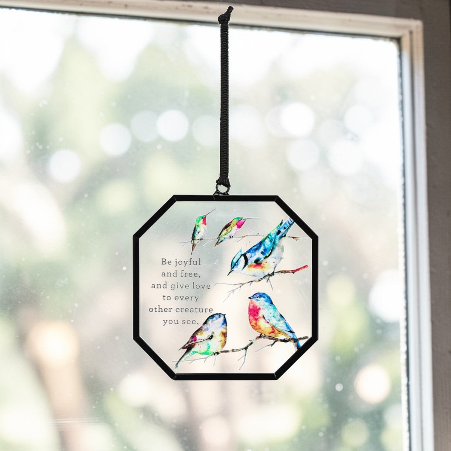 Birds in Tree Suncatcher - 3-in - Mellow Monkey