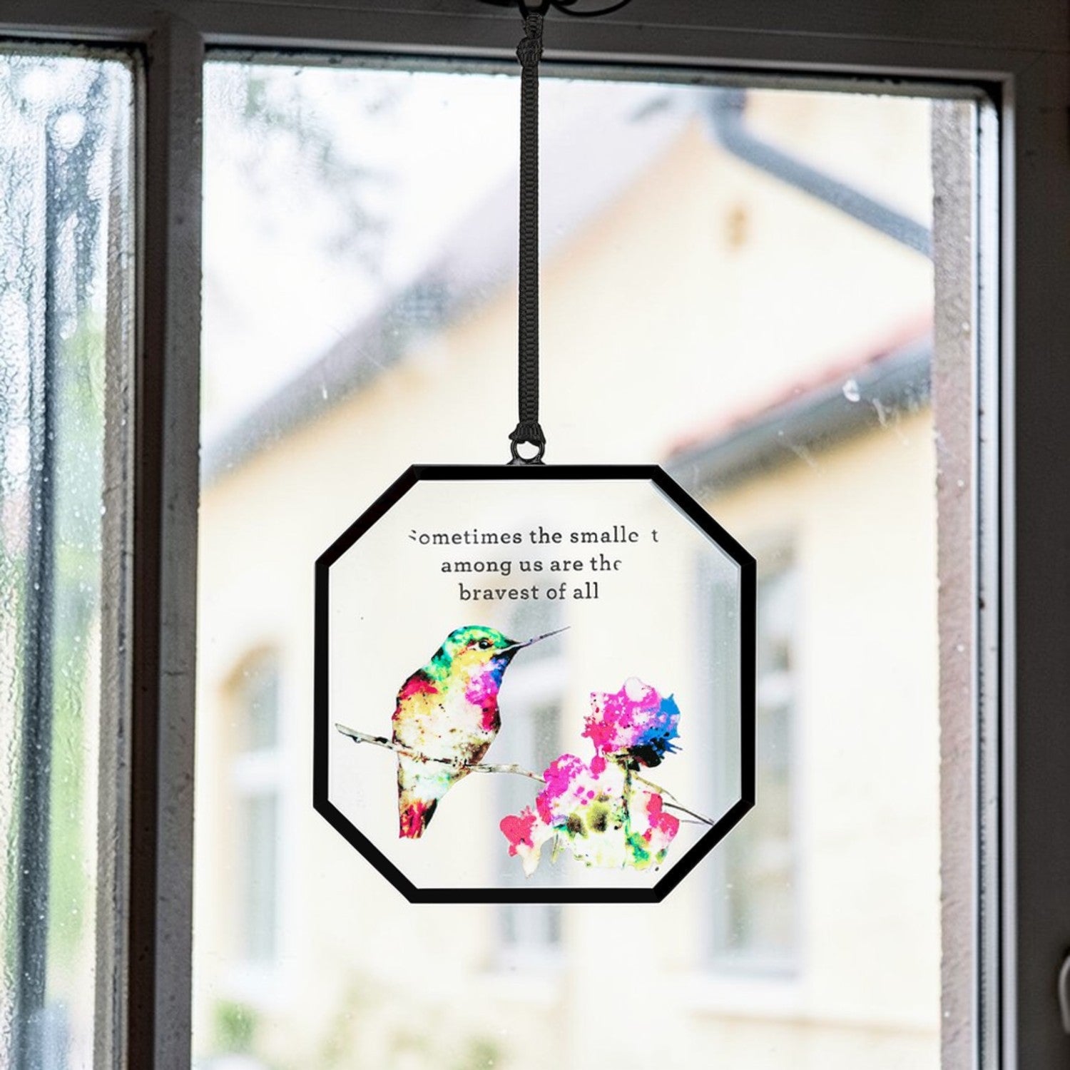 Stopping By Hummingbird Suncatcher - 3-in - Mellow Monkey