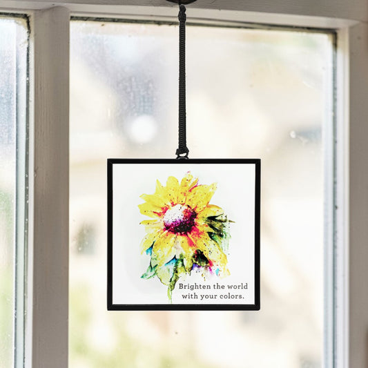 Sunflower Suncatcher - 3-in - Mellow Monkey