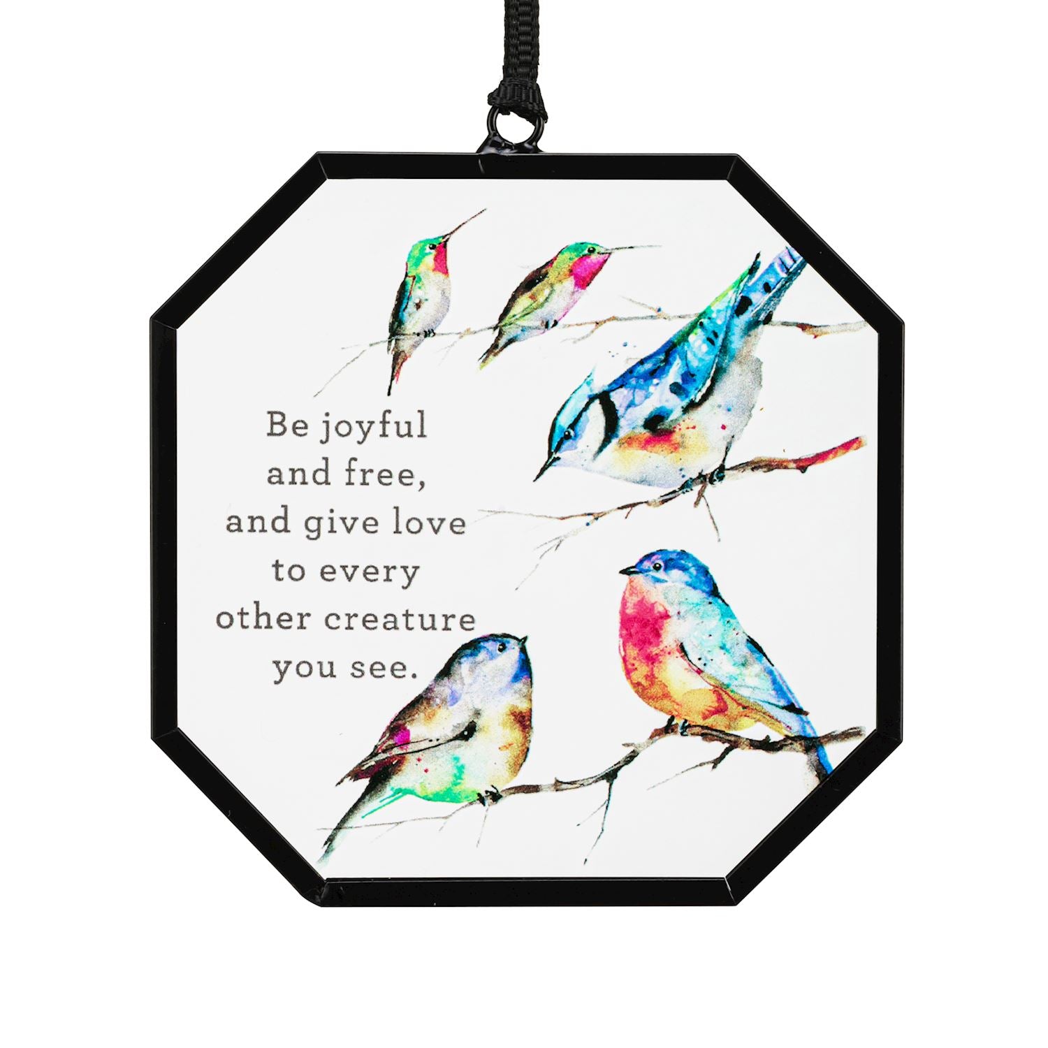 Birds in Tree Suncatcher - 3-in - Mellow Monkey