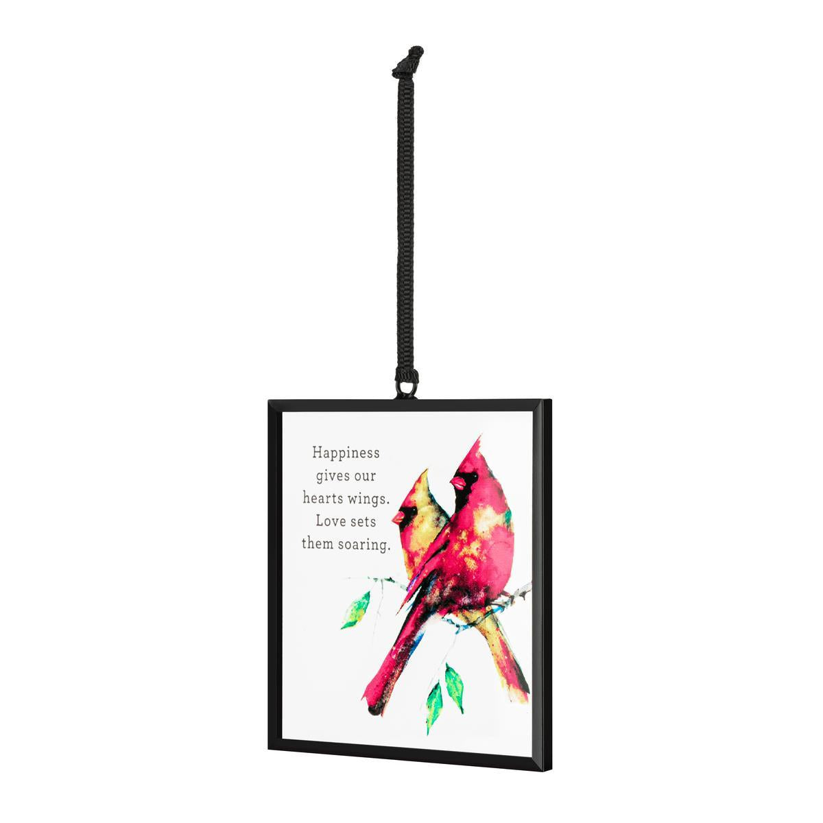 Cardinal Pair Suncatcher - 3-in - Mellow Monkey