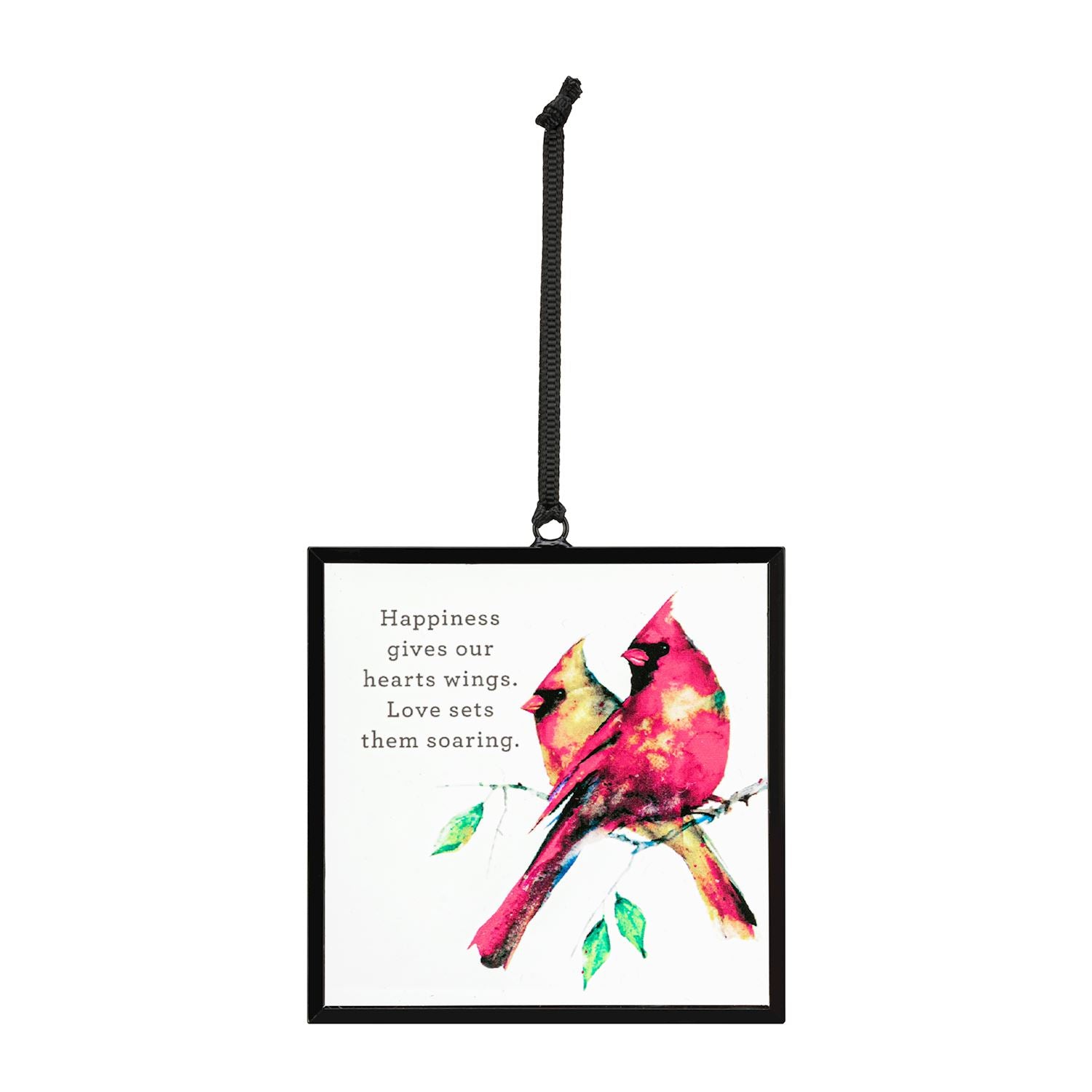 Cardinal Pair Suncatcher - 3-in - Mellow Monkey