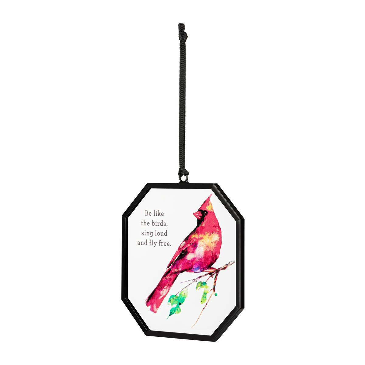 Spring Cardinal Suncatcher - 3-in - Mellow Monkey