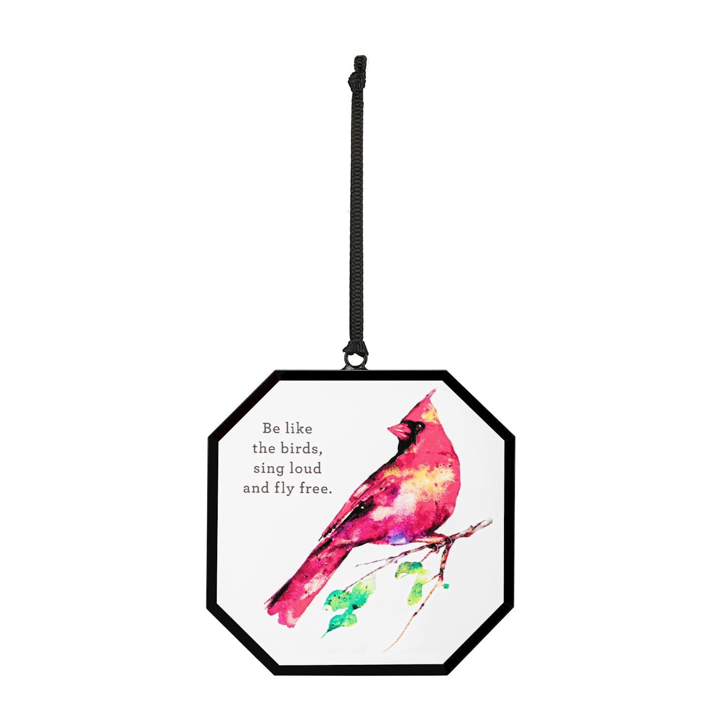 Spring Cardinal Suncatcher - 3-in - Mellow Monkey