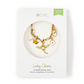 Lucky Charm The Garden Party Gold Plated Paper Clip Chain with 5 Detachable Charms - Mellow Monkey