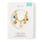 Lucky Charm Beach Lover Gold Plated Paper Clip Chain with 5 Detachable Charms - Mellow Monkey