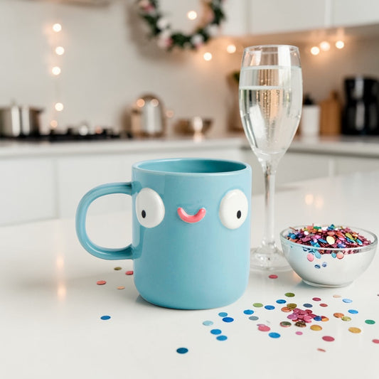 Sam Blue Loves To Cheers Mug - 14-oz - Mellow Monkey