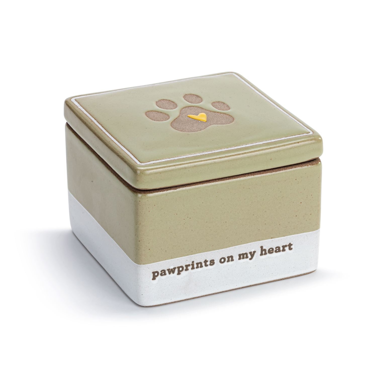 Paw Prints Inspired Keepsake Box - 4-in - Mellow Monkey