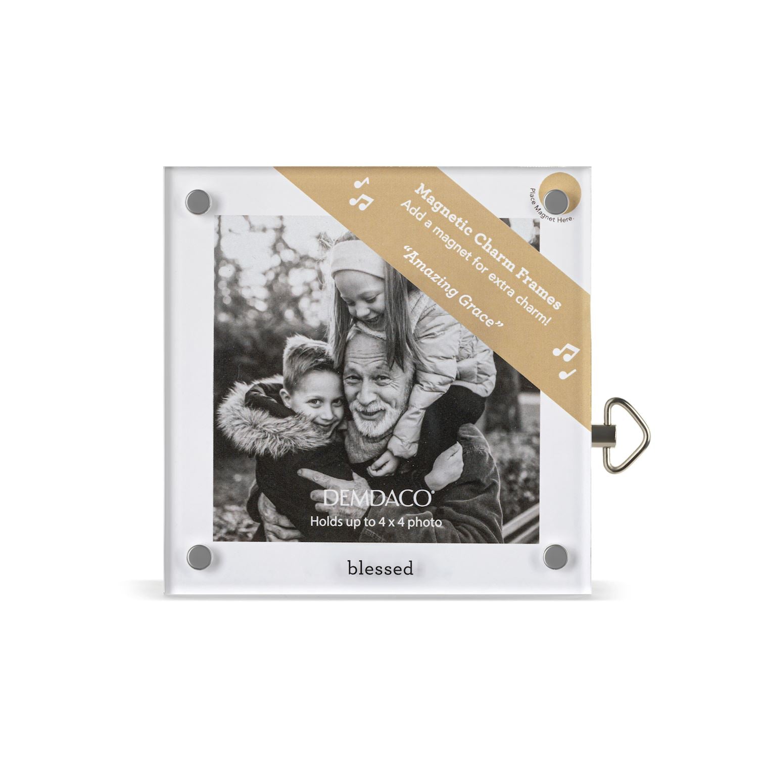 Blessed Acrylic Musical Frame - 4-in - Mellow Monkey