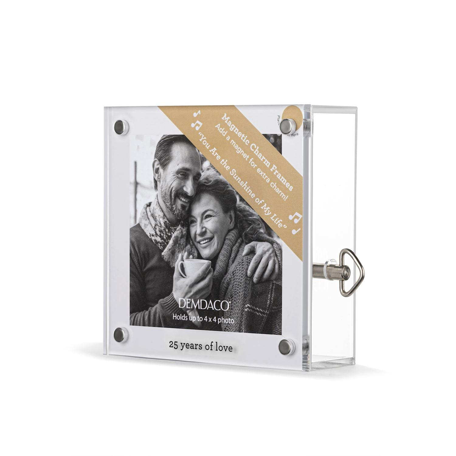 25 Years Acrylic Musical Frame - 4-in - Mellow Monkey