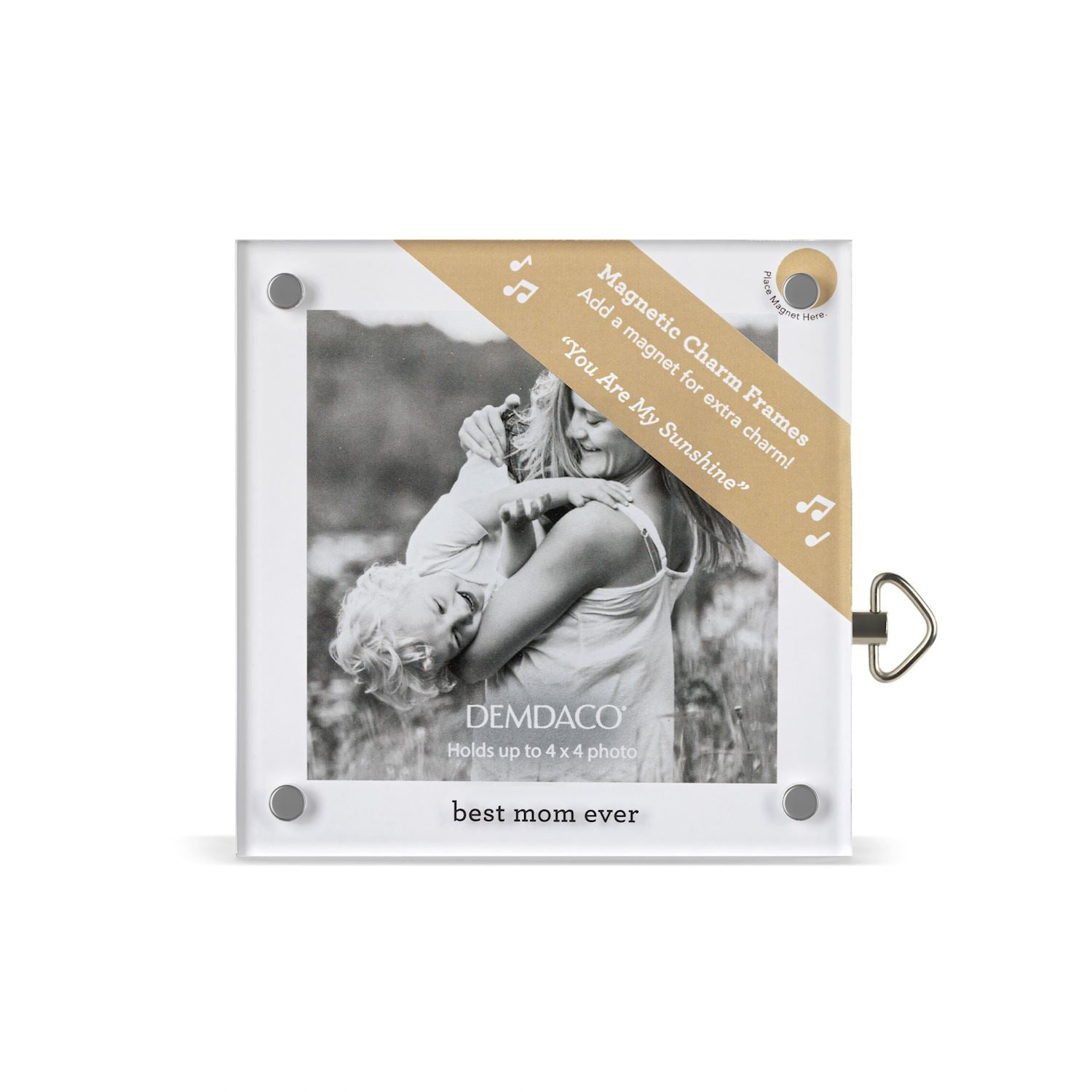 Best Mom Ever Acrylic Musical  - 4-in - Mellow Monkey