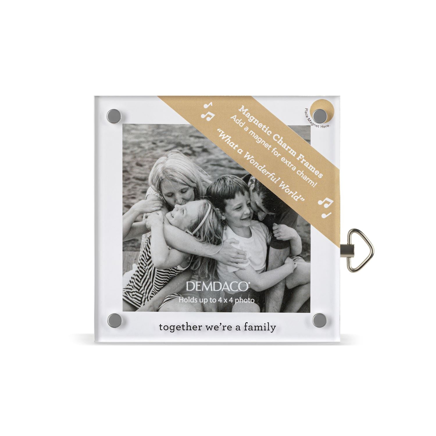 Together Family Acrylic Musical Frame - 4-in - Mellow Monkey
