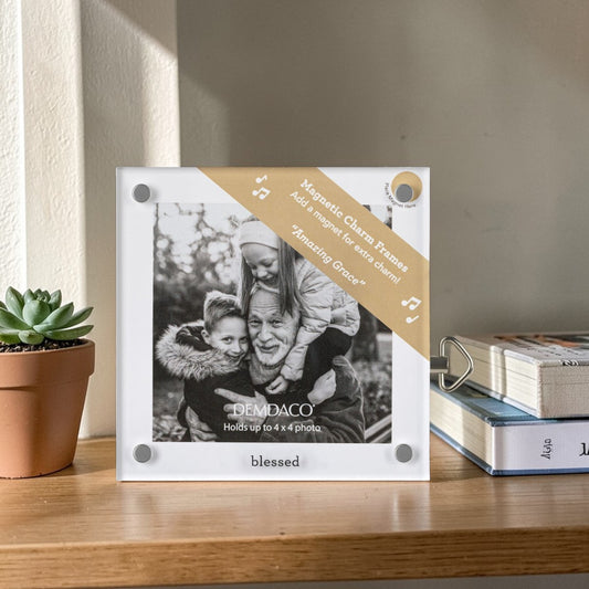 Blessed Acrylic Musical Frame - 4-in - Mellow Monkey