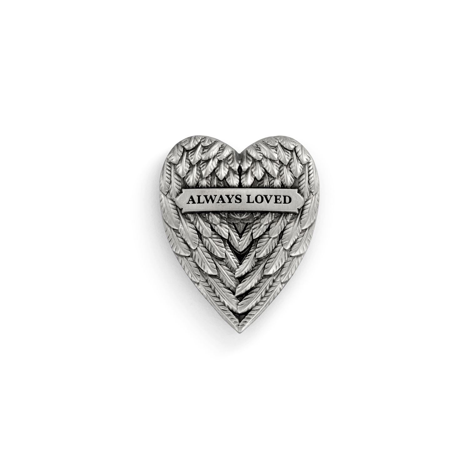 Always Loved Wing Heart Magnetic Frame Charm - 1-1/2-in - Mellow Monkey